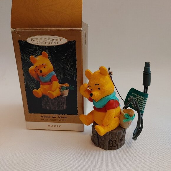 Winnie The Pooh Hear Pooh's Voice Hallmark Keepsake Magic Ornament - Picture 1 of 9